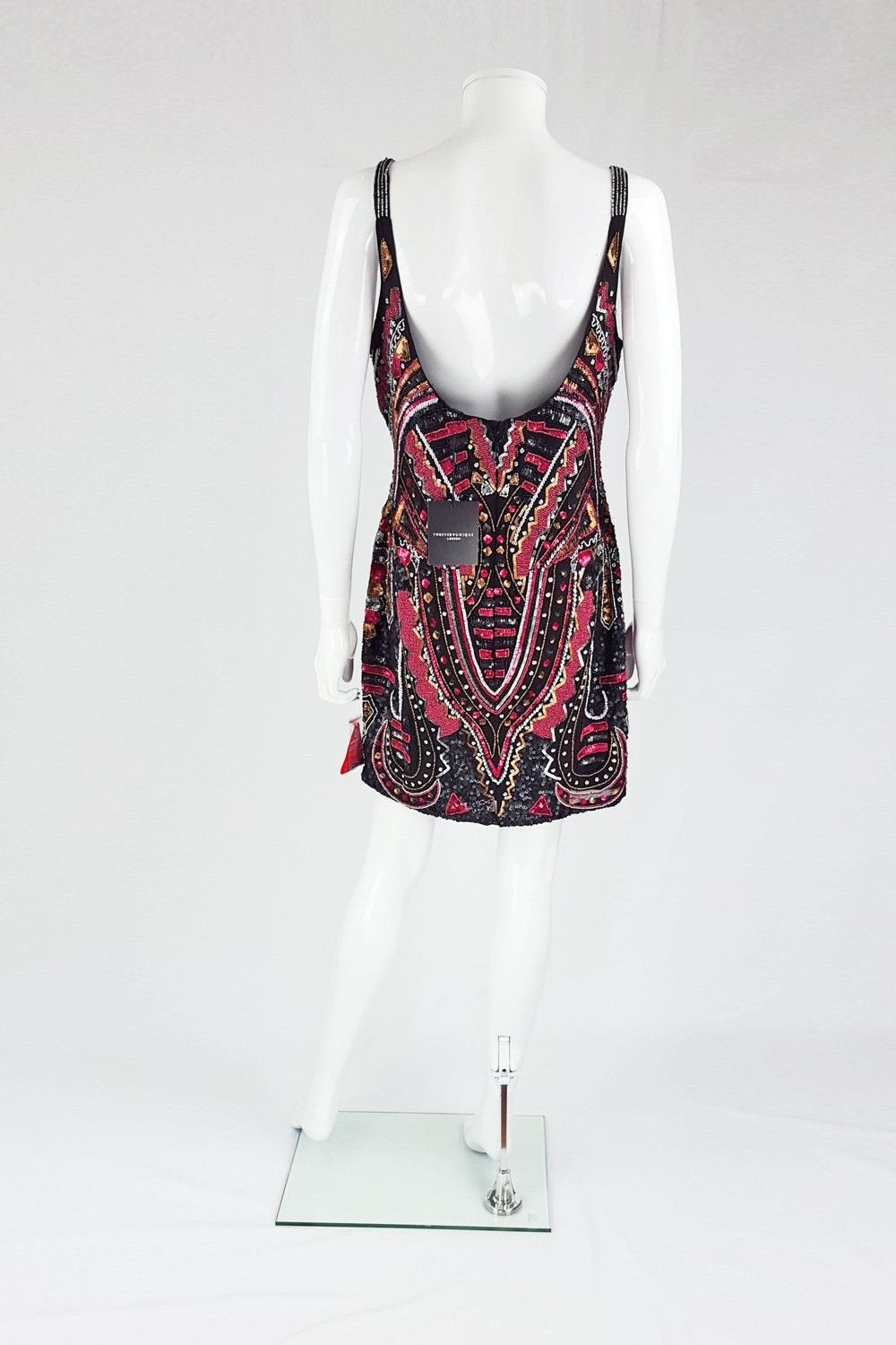 FOREVER UNIQUE Roxy Embellished Sequinned Dress UK 14 - The Freperie - 5