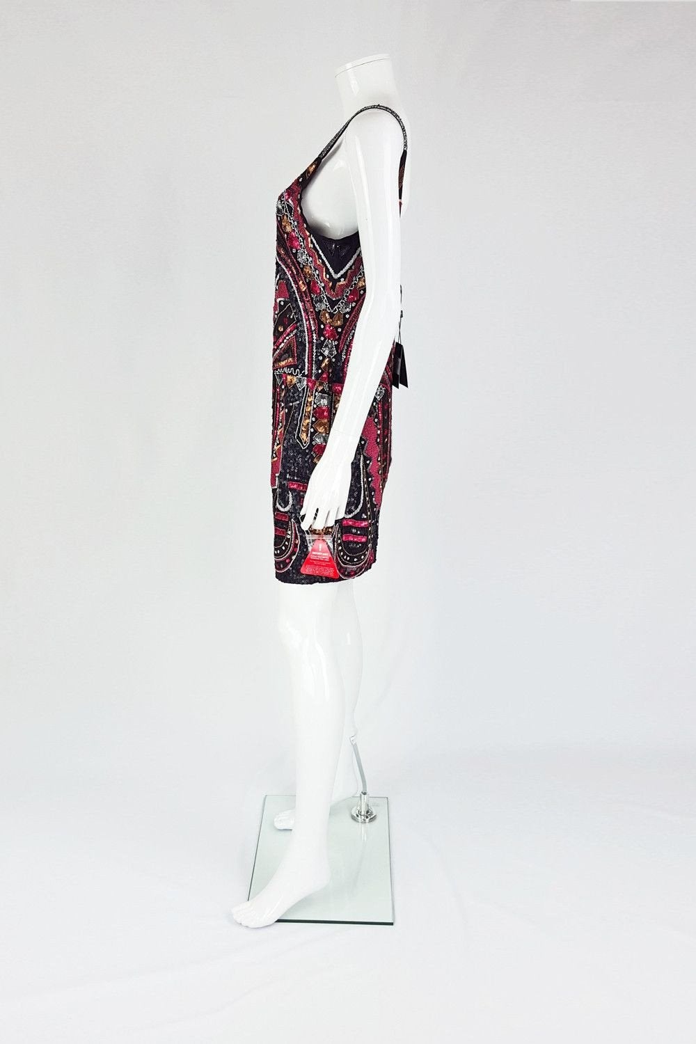 FOREVER UNIQUE Roxy Embellished Sequinned Dress UK 14 - The Freperie - 7