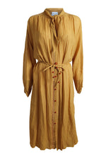 Load image into Gallery viewer, FORTE FORTE Orange Pussy Bow Long Sleeved Shirt Dress (L | III | IT 44 | UK 12)-The Freperie
