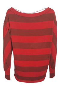 FREE PEOPLE Cali Red Striped Long Sleeved Jumper (XS)-The Freperie