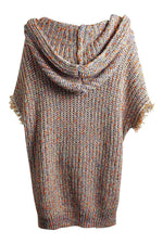 Load image into Gallery viewer, FREE PEOPLE Multicoloured Chunky Knit Hooded Jumper (UK XS | US XS)-Free People-The Freperie
