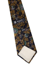 Load image into Gallery viewer, FUMAGALLI&#39;S Vintage Silk Black Floral Print Tie-Fumagalli&#39;s-The Freperie
