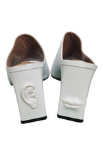 Load image into Gallery viewer, GANOR DOMINIC White Leather Open Front Bianca Art Shoes (UK 6 | EU 39 | US 9)-The Freperie
