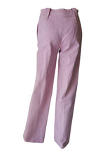 Load image into Gallery viewer, GIAMBATTISTA VALLI Pink denim Mid Rise Wide Leg Jeans (10)-Giambattista Valli-The Freperie

