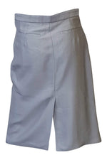 Load image into Gallery viewer, GIANFRANCO FERRE Silver Silk Pencil Skirt (40)-Gianfranco Ferre-The Freperie
