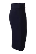 Load image into Gallery viewer, GIANFRANCO FERRE Black Wool Blend Pencil Skirt (40)-Gianfranco Ferre-The Freperie

