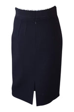Load image into Gallery viewer, GIANFRANCO FERRE Black Wool Blend Pencil Skirt (40)-Gianfranco Ferre-The Freperie
