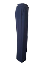 Load image into Gallery viewer, GIORGIO ARMANI Tailored Blue Grey Straight Leg Trousers (40)-Giorgio Armani-The Freperie
