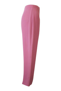 GIORGIO ARMANI Tailored Pink Straight Leg Trousers (38)-Giorgio Armani-The Freperie