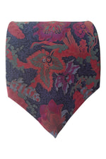 Load image into Gallery viewer, GIOVANNI BIANCHI Floral Print 100% Silk Tie (59&quot;)-Giovanni Bianchi-The Freperie
