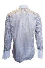 Load image into Gallery viewer, GUCCI Off White 100% Cotton Shirt With Brown Stripes (16&quot;)-Gucci-The Freperie
