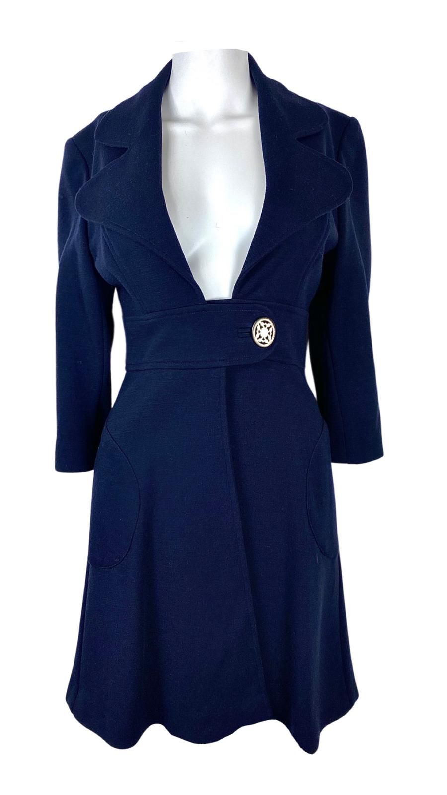 Gorgeous Navy Coat from Goat UK 8 - US 4-The Freperie