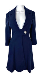 Load image into Gallery viewer, Gorgeous Navy Coat from Goat UK 8 - US 4-The Freperie
