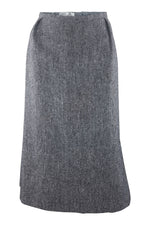 Load image into Gallery viewer, HARDY AMIES Vintage Grey Wool A Line Skirt (10)-Hardy Amies-The Freperie
