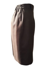 Load image into Gallery viewer, HAUSCO Vintage Brown Wool Skirt (UK 10)-Hausco-The Freperie
