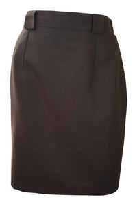 HAUSCO Vintage Brown Wool Skirt (UK 10)-Hausco-The Freperie