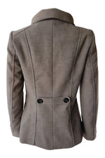 Load image into Gallery viewer, H&amp;M Vintage Women&#39;s Tan Brown Double Breasted Pea Coat (36)-H&amp;M-The Freperie
