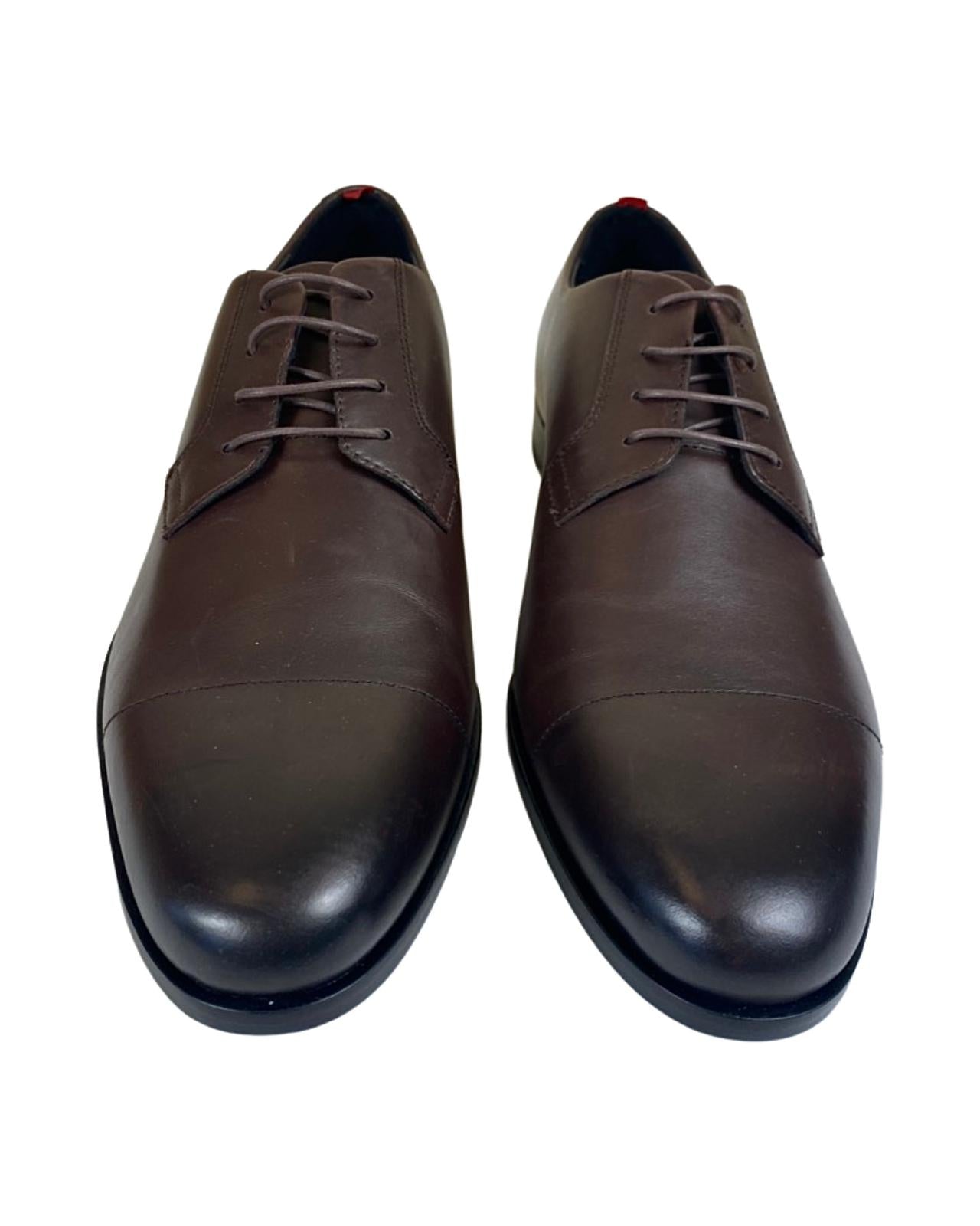 Hugo Boss Vero Cuoio Brown Leather Formal Shoes UK 10-The Freperie