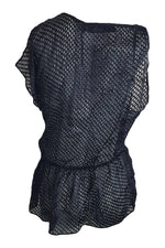 Load image into Gallery viewer, IRO Ilen Black Silk Mix Sleeveless Sheer Blouse (FR 40)-IRO-The Freperie
