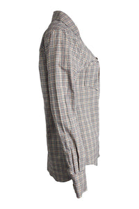 ISABEL MARANT 100% Cotton Pink Grey Checked Cowgirl Style Shirt (38)-Isabel Marant-The Freperie