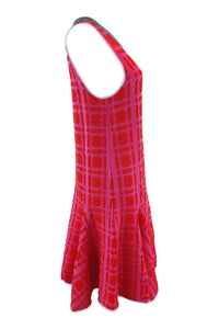 ISSA Silvia Hashtag Printed Jacquard Sleeveless Dress (S)-ISSA-The Freperie