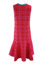 Load image into Gallery viewer, ISSA Silvia Hashtag Printed Jacquard Sleeveless Dress (S)-ISSA-The Freperie
