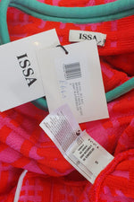 Load image into Gallery viewer, ISSA Silvia Hashtag Printed Jacquard Sleeveless Dress (S)-ISSA-The Freperie
