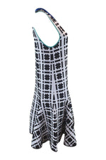 Load image into Gallery viewer, ISSA Silvia Hashtag Printed Jacquard Sleeveless Dress (S)-ISSA-The Freperie
