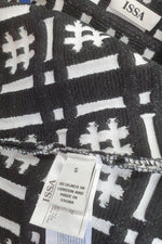 Load image into Gallery viewer, ISSA Silvia Hashtag Printed Jacquard Sleeveless Dress (S)-ISSA-The Freperie
