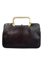 Load image into Gallery viewer, JADE Creations Vintage Brown Leather Top Handle Bag (M)-Jade Creations-The Freperie
