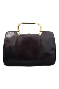 JADE Creations Vintage Brown Leather Top Handle Bag (M)-Jade Creations-The Freperie