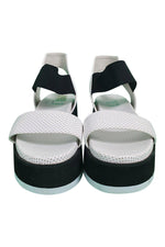Load image into Gallery viewer, JANE AND THE SHOE White Black Perforated Strappy Sandals (US 6 | UK 3 | EU 36)-Jane and The Shoe-The Freperie
