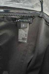 JAY GODFREY Black Sylvia Strapless Maxi Dress (8)-Jay Godfrey-The Freperie
