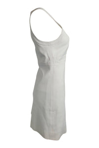 JIL SANDER Off White Sleeveless Shift Mini Dress (FR 38 | UK 10 | US 6)-Jil Sander-The Freperie