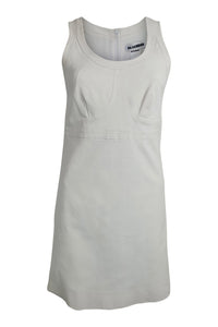 JIL SANDER Off White Sleeveless Shift Mini Dress (FR 38 | UK 10 | US 6)-Jil Sander-The Freperie