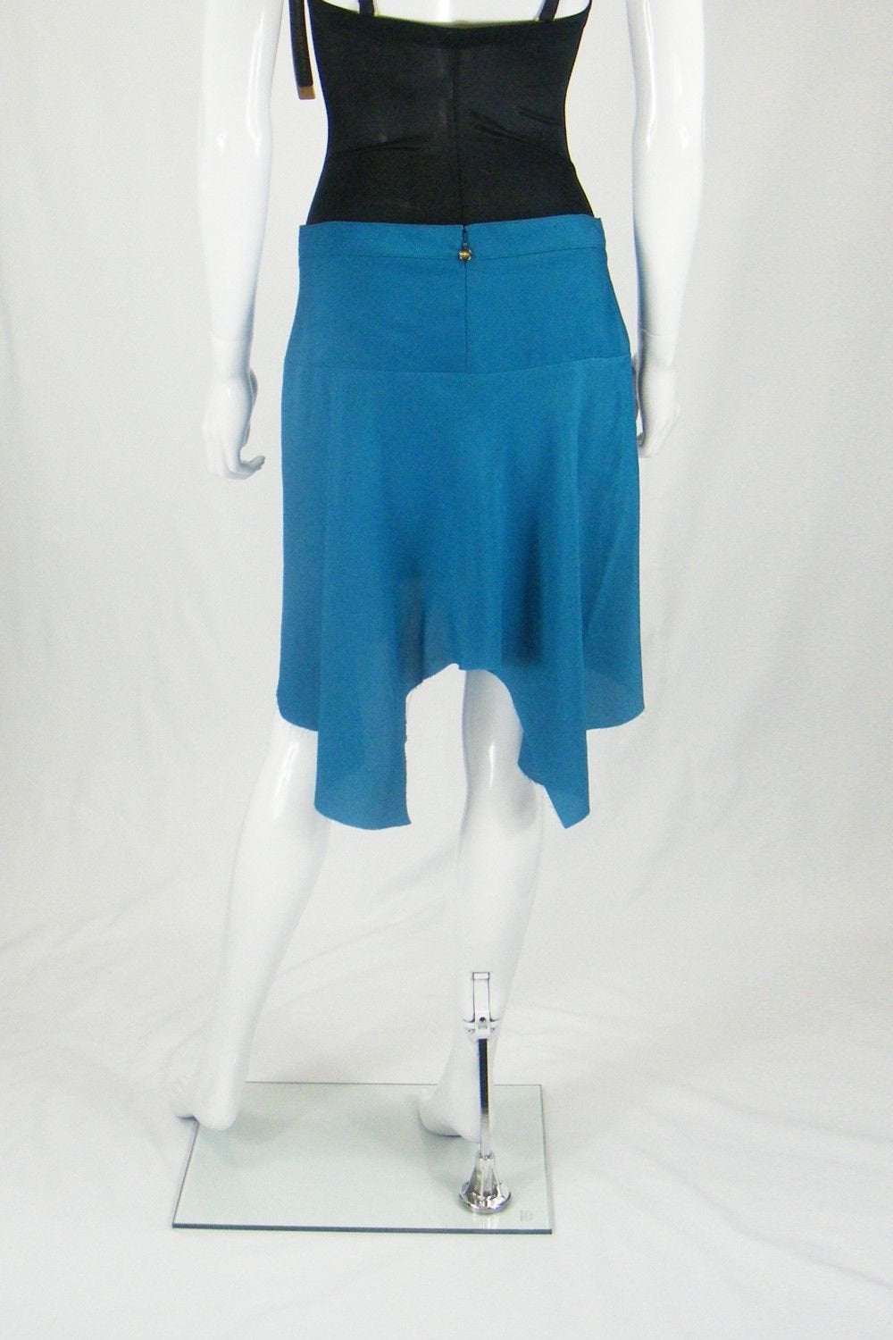 JUST CAVALLI Raw Hem Asymmetric Skirt (UK 10)-Just Cavalli-The Freperie