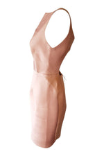Load image into Gallery viewer, J.MENDEL Oyster Pink Silk Backless Mini Dress (UK 8)-J.Mendel-The Freperie
