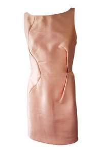 J.MENDEL Oyster Pink Silk Backless Mini Dress (UK 8)-J.Mendel-The Freperie