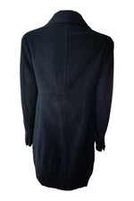 Load image into Gallery viewer, KAREN MILLEN Black Wool and Cashmere Blend Pea Coat (UK 8)-Karen Millen-The Freperie
