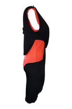 Load image into Gallery viewer, KARL LAGERFELD Colour Block Black and Red Spandex Dress (IT 40)-Karl Lagerfeld-The Freperie
