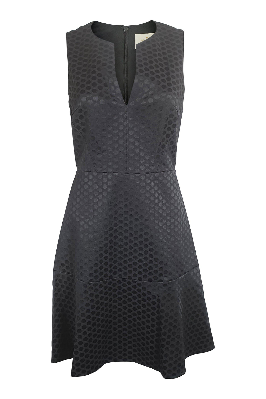 KATE SPADE Black Glitzy Ritzy Bakery Dot Jacquard Dress (US 2 | UK 6)-The Freperie