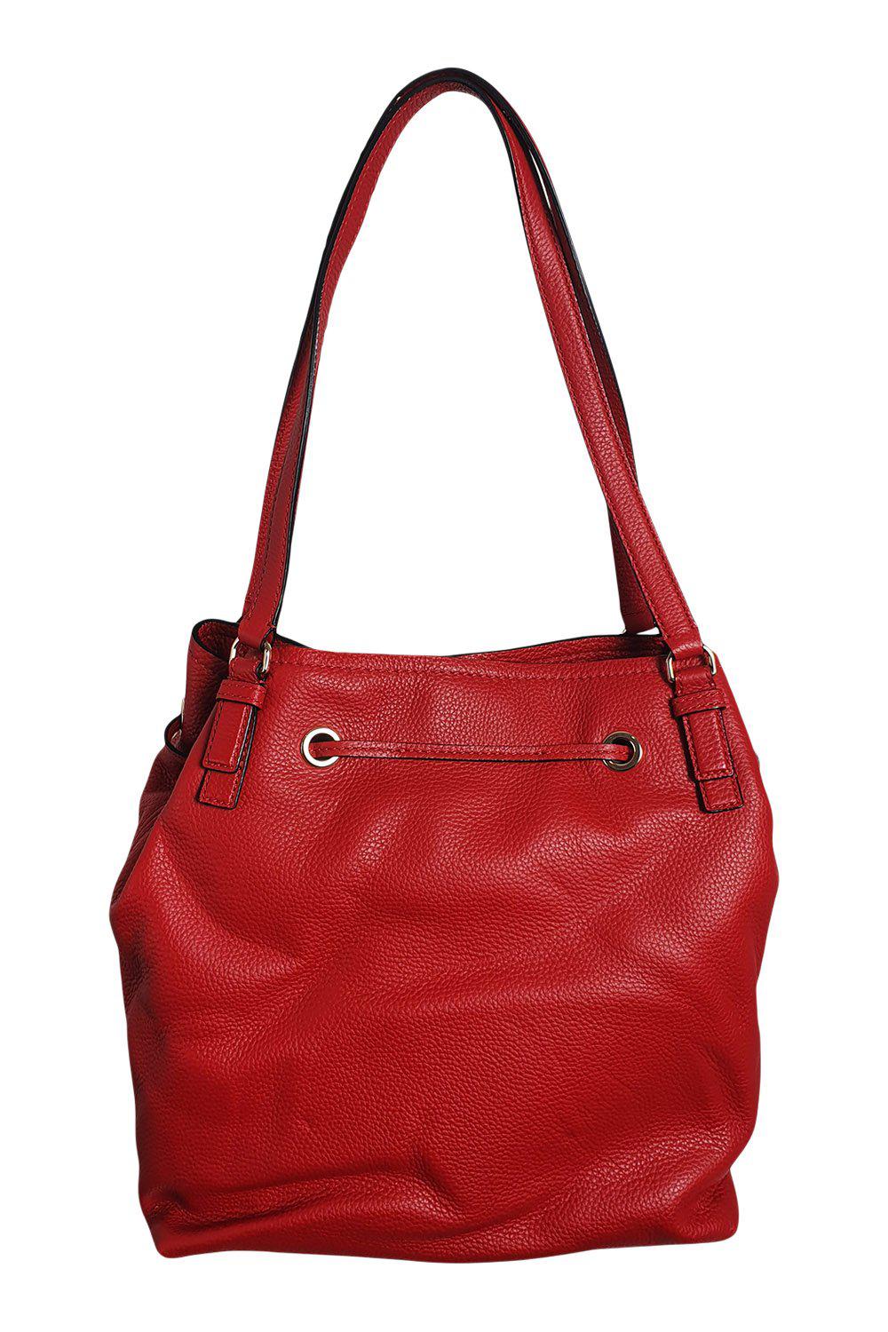 KATE SPADE Cherry Red Leather Medium Bucket Bag (M) – The Freperie