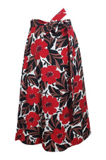 Load image into Gallery viewer, KATE SPADE Cotton Floral Print Desert Muse A Line Skirt (US 6 | UK 10)-The Freperie
