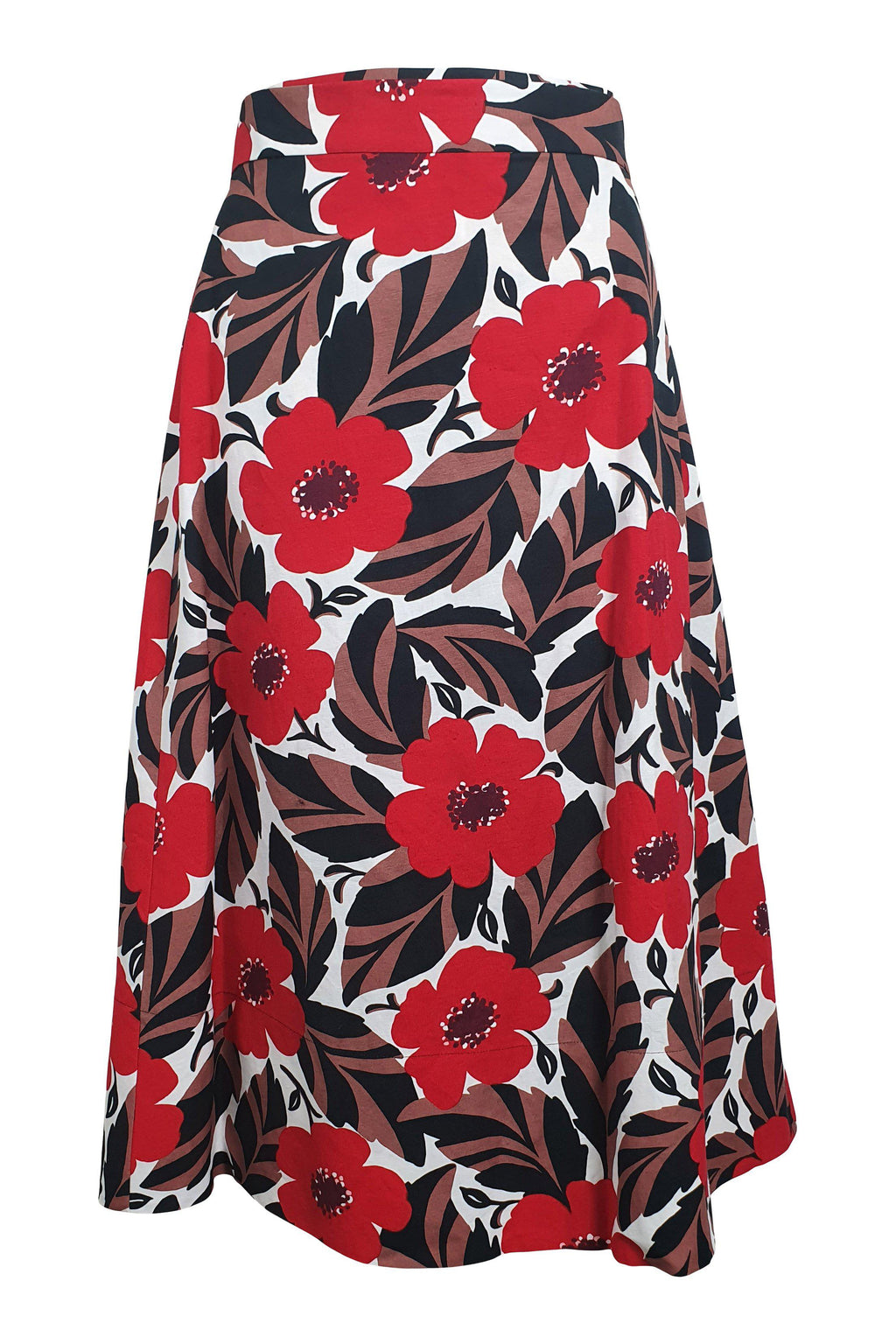 KATE SPADE Cotton Floral Print Desert Muse A Line Skirt (US 6 | UK 10)-The Freperie