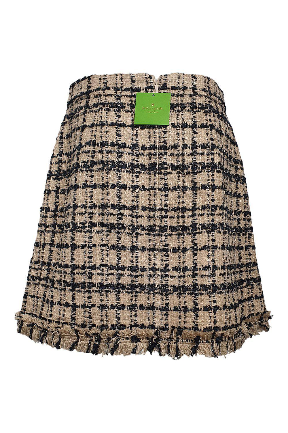 KATE SPADE New York Bi Colour Heart It Tweed Skirt (US 06 | UK 10)-The Freperie