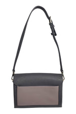 Load image into Gallery viewer, KATE SPADE Two Ton Pale Grey Saffiano Leather Shoulder Bag (S)-The Freperie
