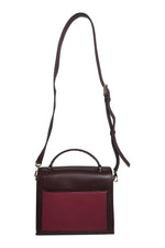 Load image into Gallery viewer, KATE SPADE Two Tone Dark Red Leather Shoulder Bag (M)-The Freperie
