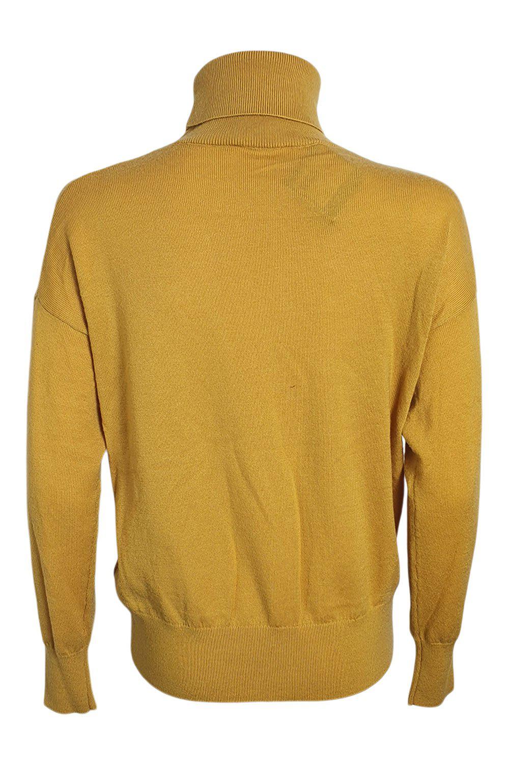 KATE SPADE Yellow Broome Street Turtle Neck Sweater (XS | UK 08)-The Freperie