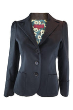 Load image into Gallery viewer, KENZO Women&#39;s Black Cotton Blend Blazer (FR 36)-Kenzo-The Freperie
