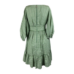 Kate Spade Green Checked Gingham Bodega Mini Dress Size US 6 | UK 10 The Freperie Kate Spade Green Checked Gingham Bodega Mini Dress Size US 6 | UK 10 The Freperie